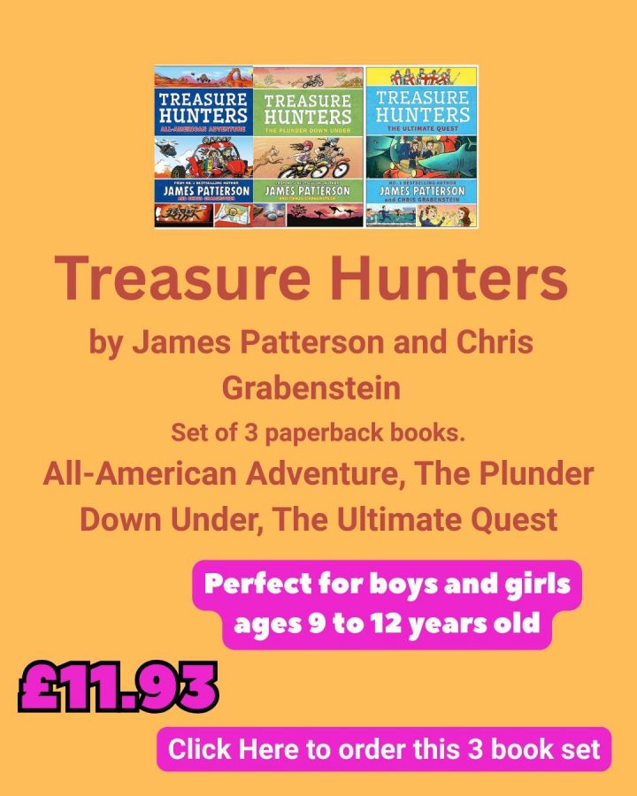 Treasure Hunters, 3 paperback book set by James Patterson